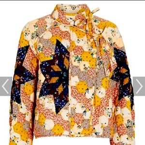 Ulla Johnson quilted jacket with fab patch work details. Work only a few times